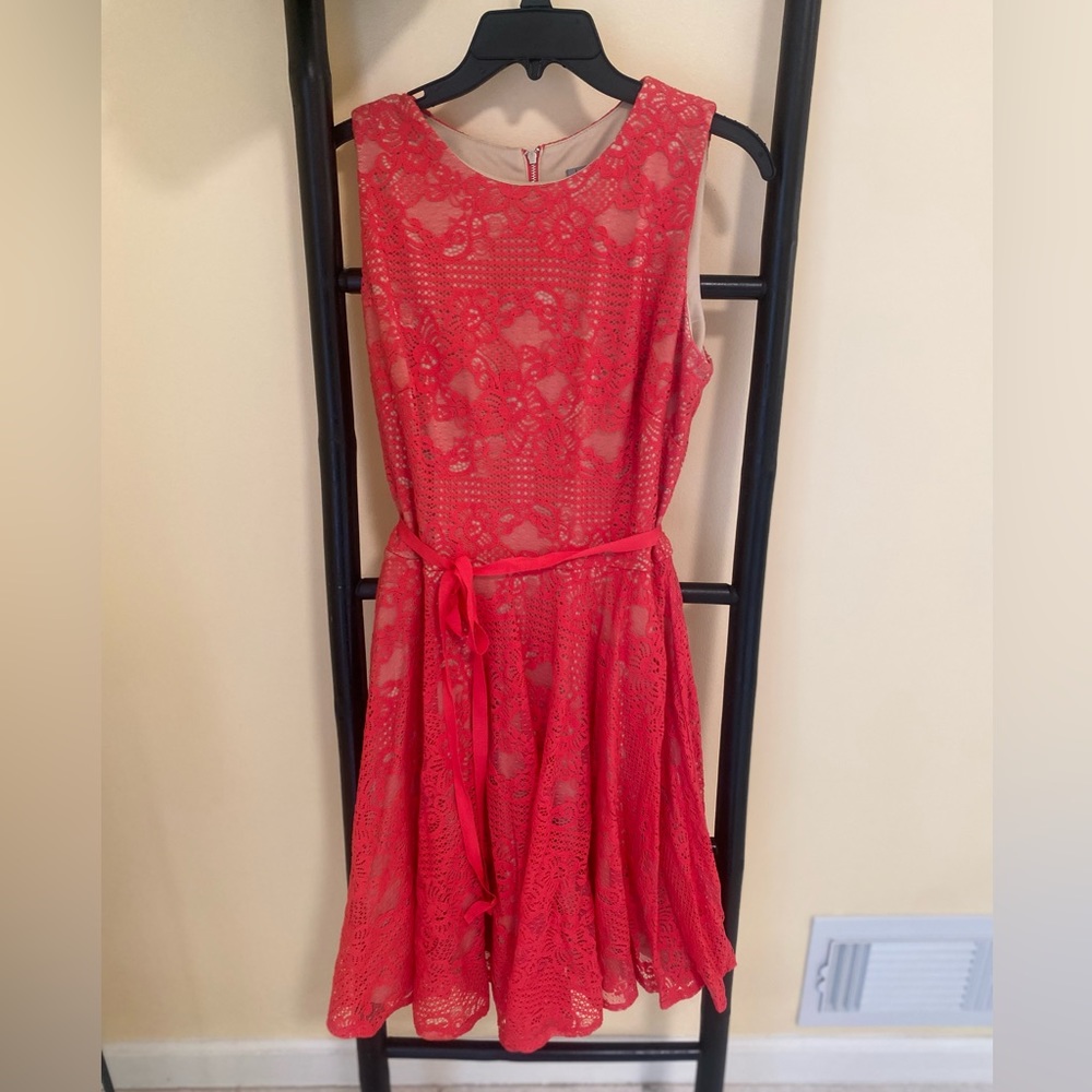 Cocktail coral dress